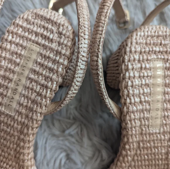 EUC Loeffler Randall Carmen Natural Bow Sandal - Picture 11 of 16